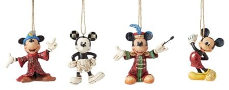 Mickey Mouse Hanging Ornaments Set of 4 - Disney Traditions by Jim Shore