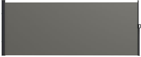 Outsunny Store latéral Brise-Vue paravent rétractable de Jardin dim. 4L x 1,60H m alu. Polyester Anti-UV Haute densité 180 g/m² Gris foncé