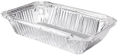 Fiesta Recyclable Foil Container, 725ml 205x145x46 (Pack 500) | Foil construction retains heat to keep takeaways warm, while the fully recyclable material helps reduce commercial waste.