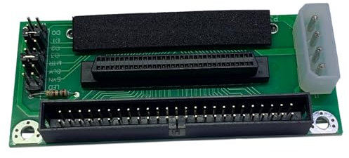 Qusedwey Adapterkarte Adapter Konverterkarte Board Scsi SCA 80Pin auf 68Pin auf 50Pin IDE Festplatte