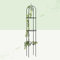 LN COZY CORNER Metal Garden Obelisk for Climbing Plants, Heavy Duty Plant Support with Rust-Resistant Coating, Outdoor Plant Trellis for Roses, Vines & Beans, Easy Assembly, Modern & Rustic Design