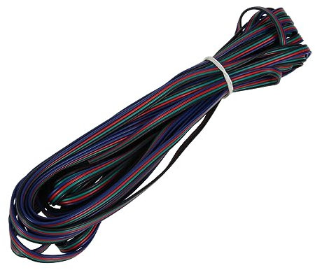 NUOBESTY 10m Poliges Led Verlängerungskabel Für RGB Lichtleisten Streifenlicht Verbindungskabel Zum Ausweiten Oder Verbinden Von Lichtleisten