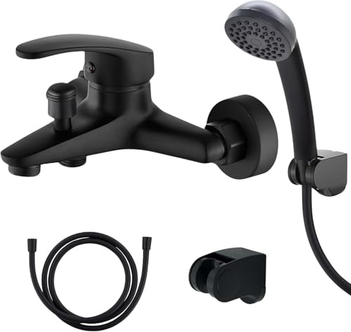 GRIFO BAÑERA NEGRO - GRIFO ducha negro - grifo de ducha negro - griferia ducha negra - grifo ducha negro mate - grifo bañera - grifo de bañera