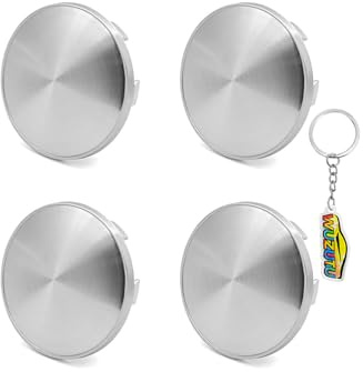 WUZUTU 4 Stück Felgenkappen, Nabendeckel ID 69mm OD 56mm, Universal Audi Radnabenkappen, Auto Radkappen aus ABS, Hochwertige Radkappenverzierung, Einfache Installation