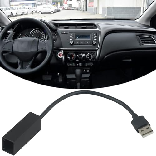 Wlinfetity Auto USB Interface Adapter für Honda Civic Jazz CR-V Accord Odyssey 2008-2013 Radio Stereo Kabelbaum mit Direktinstallation Schwarz ABS