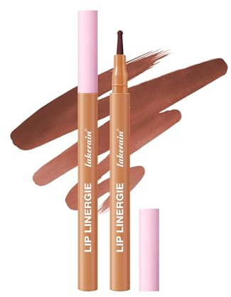 Matte Lip Liner Stain Pencil, Liquid Lip Pencil with Soft Precision Tip | Long-Lasting Smudge-Resistant, Defines & Shapes Lips Linergie (#1 TEASE YOU LATER)
