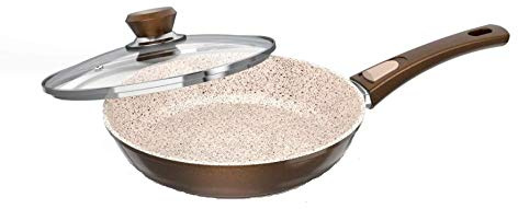 Genius Auswahl Granit Serie Crepes-Pfanne, Bratpfanne, Wok-Pfanne, Grillpfanne, Bräter, Töpfe (Bratpfanne 28cm)