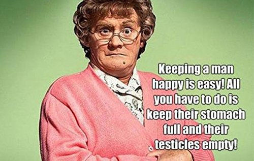 Mrs Brown Keeping A Man Funny Adult Fridge Magnet- Photo Novelty Fridge Magnet