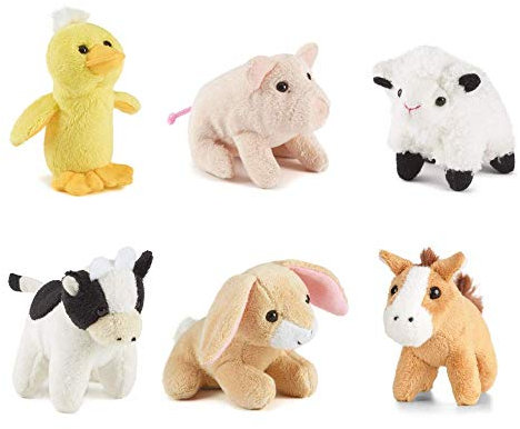 Living Nature Miniature Buddies Plüschtiere, 6 Stück, Verschieden