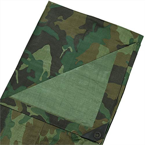 Gewebeplane 5,4 x 8 m Camouflage Abdeckplane Schutz-Plane Gartenplane Bootsplane Tarnfarbe