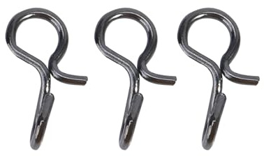 VGEBY1 50pcs schwarzer Edelstahl-Fliegen-Haken-Köder-Verschluss Bequemer Änderungs-Fischen-Verschluss(S)