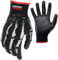 Grease Monkey Bone Series - Guantes mecánicos de nitrilo de espuma con agarre, guantes de trabajo y guantes multiusos, huesos, medianos