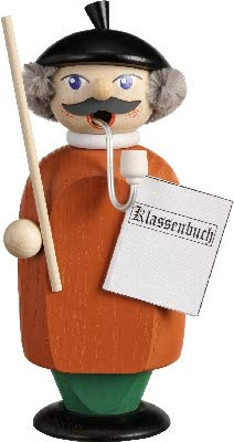 Rudolphs Schatzkiste Räuchermann Lehrer mit Pfeife BxHxT 7x14x6cm NEU Rauchen Rauchfigur Rauchmann Räucherfigur Räucherkerze Smoker Kerze Figur Mann Holz Seiffen Erzgebirge Holz Schnee Dekoration
