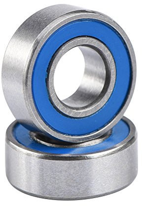 ASHATA 10 Pack 5x11x4mm Kugellager, MR115-2RS doppelt geschirmte Kugellager, Miniaturkugellager für Skateboards, Inline-Skates, Roller