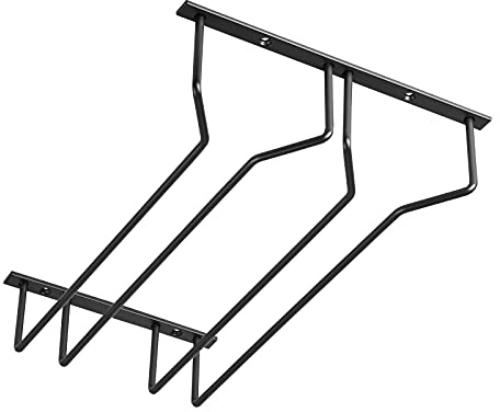 SOTECH Portabicchieri da vino per 2 file di bicchieri 235 x 355 x 70 mm | nero Supporto per da champagne, da birra