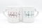 2er Set Tasse Mrs + Mr | Hochzeitstag | Jahrestag | Ehe | Paar | Verlobung | Hochzeit | Geschenk | personalisiert | Mrs + Mrs | Mr + Mr (MR & MRS - Weiß Herzhenkel)
