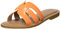 The Drop Monika Flat H-band Slide Sandal Donna, Arancia, 42