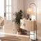 LEDKIA LIGHTING Lámpara de Pie Beyawo 1660x450x300 mm Natural E27 Casquillo Gordo Cuerda de Cáñamo Decoración Salón, Habitación, Dormitorio