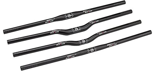 BUCKLOS Carbon Mountainbike MTB Lenker 25,4/31,8 mm – Fahrrad 660-760 mm Flach/Riser Lenker Leichter Lenker Geeignet für Ebike/Fatbike/DH/XC