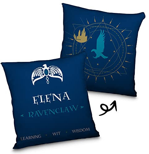 LolaPix Coussin Serdaigle Harry. Cadeaux Geek personnalisés. Coussin personnalisé. Impression 100% Recto-Verso. Remplissage Inclus. Différents modèles et Tailles. Serdaigle