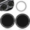 3 Stück Auto Untersetzer Getränkehalter Auto Car Coasters Bling Anti-Rutsch Silikon Untersetzer Auto Zubehör Innenraum Car Cup Holder, Motor Zündknopf Ring Becherhalter Auto Deko Innen (Schwarz)