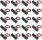 AEDIKO Lot de 20 supports de batterie A23 23 A avec câbles 12 V - Boîtier en plastique noir