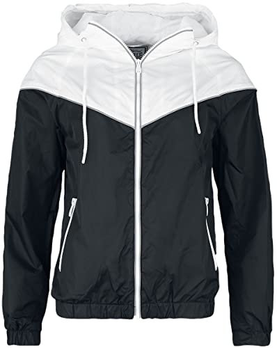 Lonsdale Damen Skerray Windjacke, Black/White, XXL EU