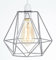 Retro Design Metal Wire Basket Cage Ceiling Pendant Light – Vintage Industrial Style – Easy Fit Chrome Lamp Shade