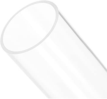 Rebower Klar Acryl Leitung Starre Runde Schläuche [für Aquarium Handwerke Beleuchtung Rohr] - 56mmx60mm/12