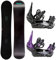 RAVEN Snowboard Set: Snowboard Pure Mint + Bindung s230 Black oder Black/Violet (Snowboard 147 cm + Bindung S/M, s230 Black)