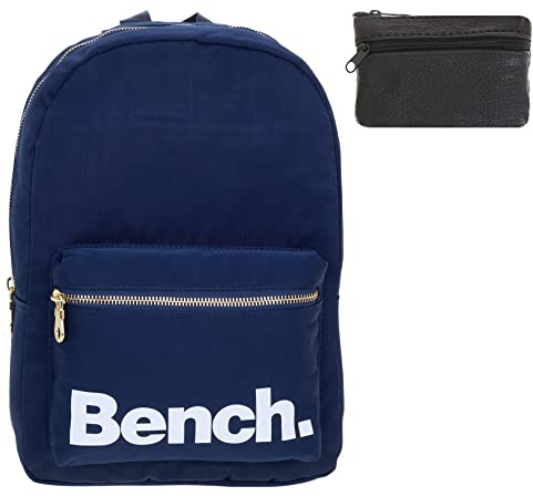 Bench Rucksack Damen small City Festival 64158 0600 Blau Uni+ e | Handtasche Damenrucksack Mädchen Reise Citybag Festivalrucksack Outdoor Städtereisen Bleu Blue