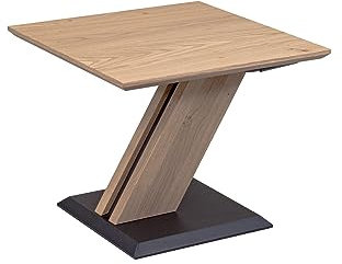 58 aufm Kessel Beistelltisch Celia 50x50x44 höhenverstellbar Wildeiche Bianco 16239