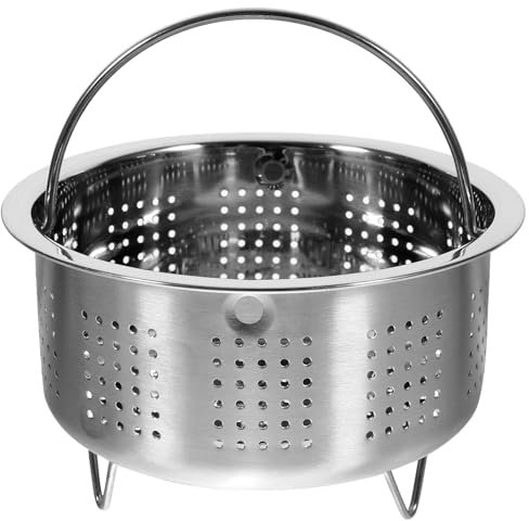 Amosfun Edelstahl Dampfkorb 14 Cm | Garsiebeinsatz Zum Dämpfen Von Reis Gemüse Und Meeresfrüchten | Dämpfeinsatz Für Reiskocher Und Schnellkochtopf | Robuster Dampferkorb Für Küche Und Restaurant