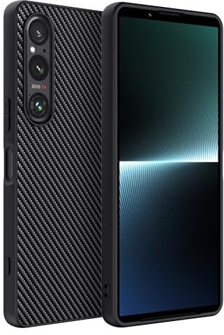 Effcotuo Mobile Phone Case for Sony Xperia 1 VI, Ultra Thin Shockproof Case Mobile Phone Case Protective Shock Absorption Fits Sony Xperia 1 VI Case - Black