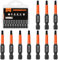 BAIDETS Pro T15 Schrauber Bit Set - Schraubendreher Torx 10 Stück, 50mm Länge, 1/4 Sechskantschaft Bit-Sortiment, mit Spender-Box