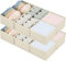 Homsorout Schublade Organizer 8 Stück Kleiderschrank Organizer Drawer Organizer Faltbare Aufbewahrungsboxen zum Aufbewahren von Unterwäsche, Socken, Krawatten, Gürtel, Klassisches Beige