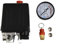Air Compressor Pressure Switch, 175psi 4 Port Air Compressor Pressure Switch Manifold Regulator + Safety Valve