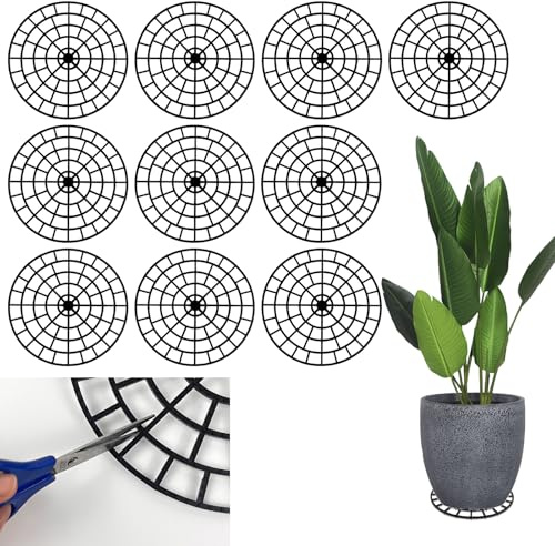 10 Stück Pflanzenuntersetzer 30 cm – Pflanzenheber für Töpfe, Topfunterlage für Innen & Außen, Schutz für Terrasse, Balkon & Boden, zuschneidbar