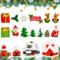 LIMITADA 17 Stück Weihnachten Miniatur Ornament Kits Niedlichen Cartoon Xmas Decor Mini Weihnachten Kleine Figuren Puppenhaus Weihnachtsmann Landschaft Weihnachten Deko für Home Garden Party (17pcs)