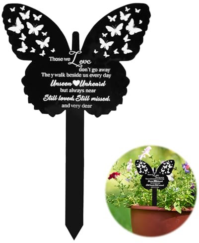 Memorial Stake Remembrance Plaque for Garden Acrylic Grave Memorial Plaques Personalised Commemoratory Sign Those We Love Do Not Go Away Pet Cat Dog Cemetery Decorations for Yard Outdoor