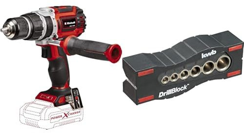 Einhell Profesional Taladro percutor con batería TP-CD 18/60 Li-i BL-Solo Power X-Change (18V, motor sin escobillas, 60 Nm, nº de impactos 32.000 rpm, sin batería + Guía de perforación