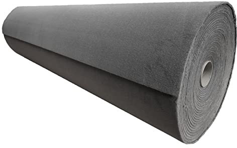 Meterware Autoteppich (Auskleide-Teppich für Fahrzeugboden, Kofferraum, etc), Deluxe grau, Zuschnitt (2m breit, 3m lang)