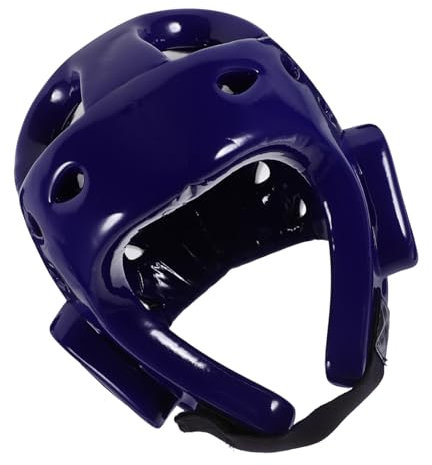 PAMINGONO Leichter Taekwondo Kopfschutz Für Junge Mädchen s Blau Eva Material Atmungsaktiv Gepolstert Für Optimalen Schutz Bei Sparring Wrestling Und Kickboxtraining