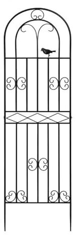 Rankhilfe für Kletterpflanzen Ideal für Rosen Reben Gemüse Blumen Efeu Trauben Gurken und Clematis Schönes Bogen-Design mit Vögeln Perfekte Outdoor Deko für Rasen Garten u