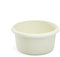 Washing Up Bowl for Sink | Cream Small Round Plastic Sink Bowls (4 Liter Capacity) | Wash Up Basin Bowl for Kitchen Sinks