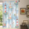 Mexpekil Voile-Vorhänge mit Leuchtturm-Motiv, halbtransparent, für Wohnzimmer, Schlafzimmer, Küche, 140 cm breit, 1 Vorhang