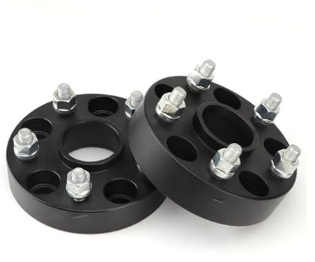 Spurverbreiterung 2 Stück 15/20/25/30/35 Mm Spurverbreiterungsadapter PCD 5 X 114,3 66,1 Mm Passend Für 5 Laschen Für Dacia Für Duster M12 X 1,5 Auto Spurverbreiterung(Schwarz,15mm)