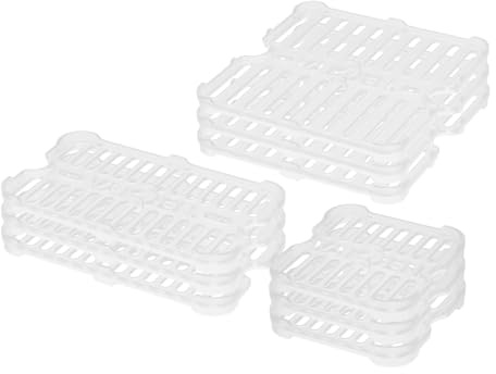 VAKUEN Colander Tray 9pc set Storage containers, 3pc shape, Plastic, BPA Free