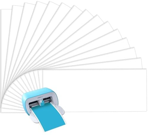 TAOYIO Smart Iron On für Cricut Joy, 14cm x 30.5cm Plotterfolie Textil, Flexfolie Plotter Textil, Leicht zu Schneiden & Jäten, für DIY T-Shirt, Stoffe, Kleidung Bügelfolie, 30 Stück
