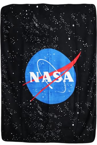 Aymax NASA Space Center Fleecedecke (120 × 150 cm) – 100% Polyester – Sternenhimmel-Design